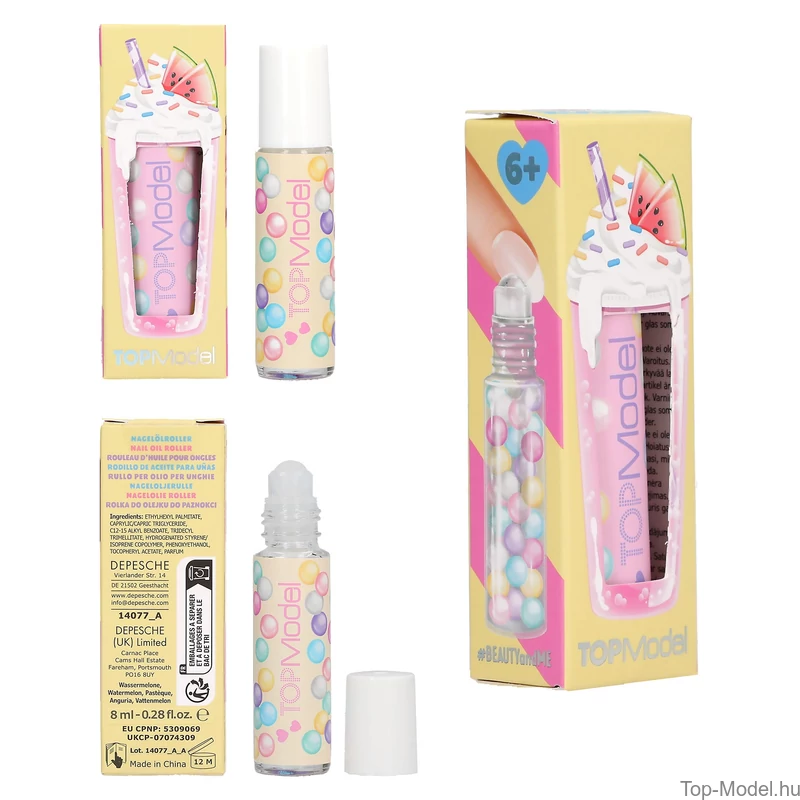 TOPModel Körömápoló Olaj, Citromsárga doboz CANDY GLAM