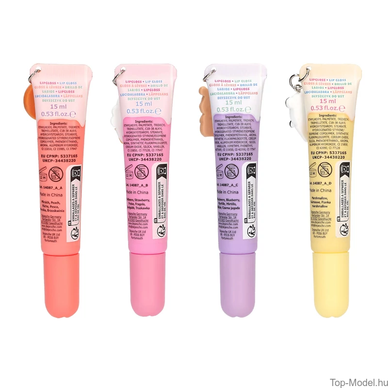 TOPModel Szájfény Medállal, Sárga CANDY GLAM