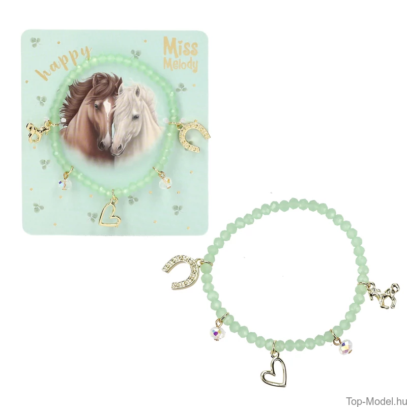 Miss Melody Gyöngyös Karkötő, Zöld