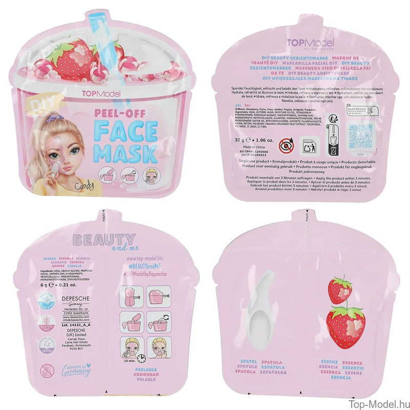 TOPModel Arcmaszk, Sárga CANDY GLAM