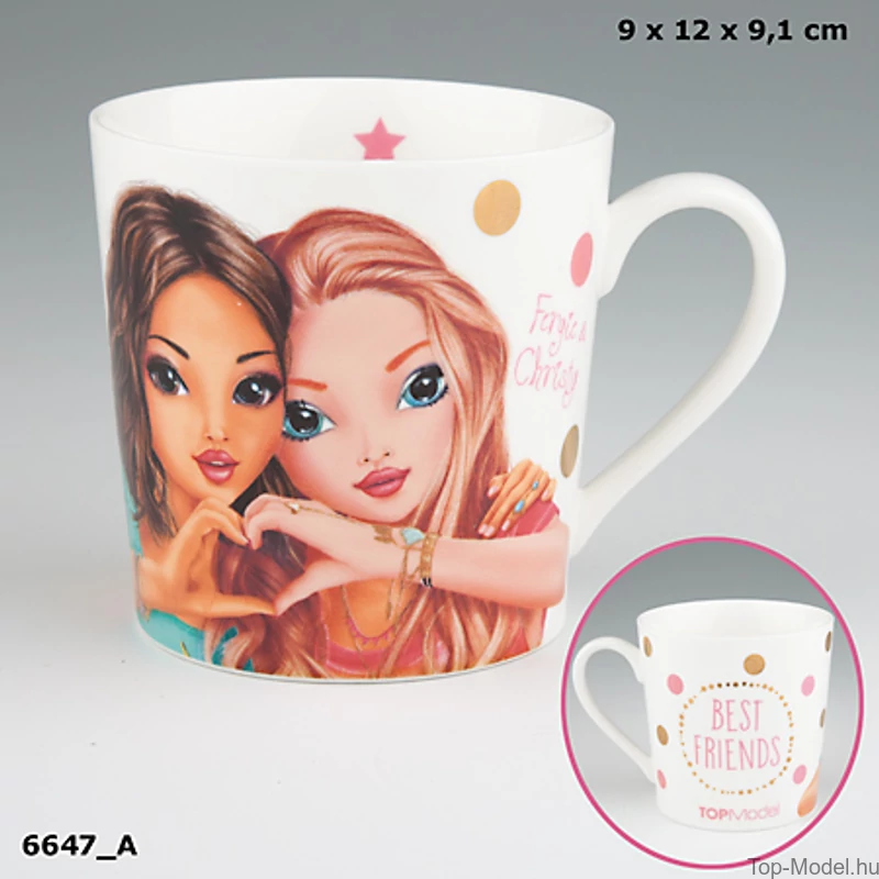 TOPModel Porcelán Bögre Best Friends