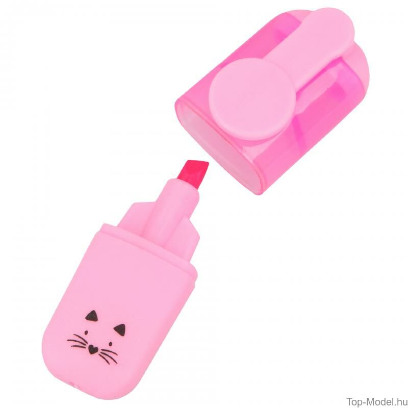 TOPModel mini írószer doboz CAT, sötét rózsaszín